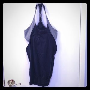 Lululemon navy gingham sports bra top